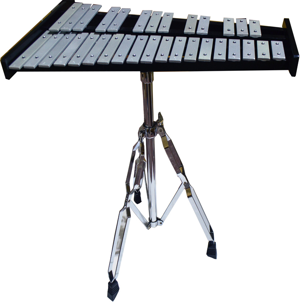 32 Notes Percussion Glockenspiel Bell Kit with Practice Pad+Mallets+Sticks+Stand eBay